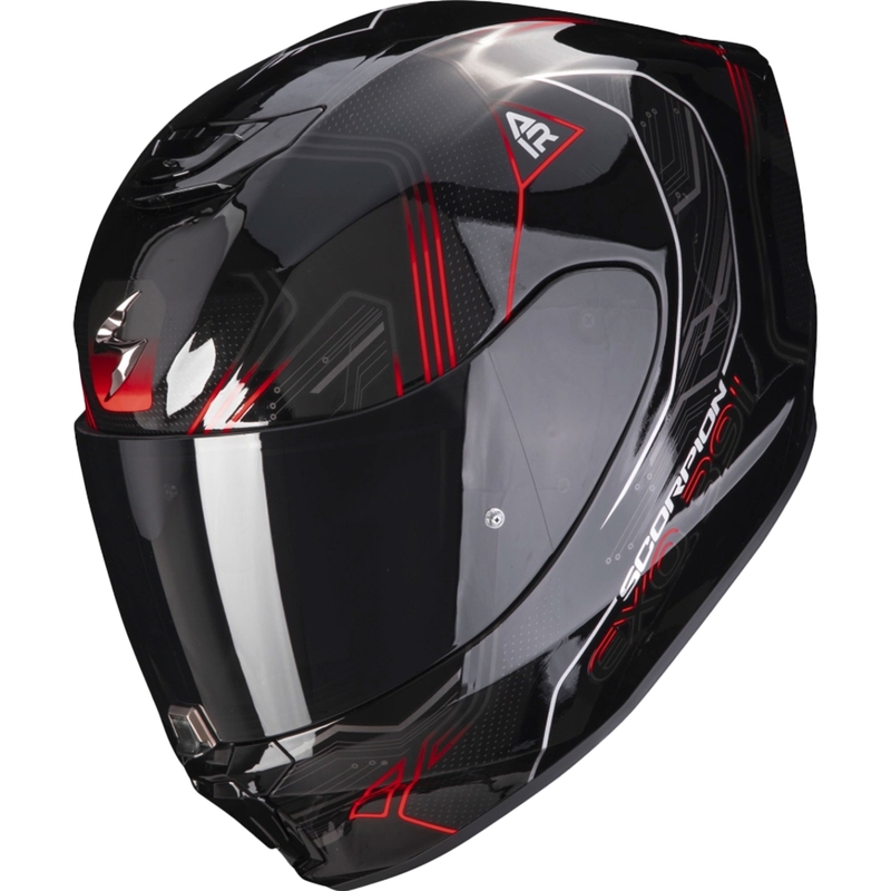 Integral Motorradhelm Scorpion EXO-391 Spada schwarz-neon rot