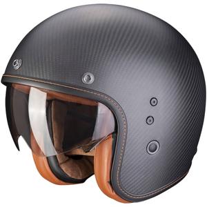 Offener Helm Skorpion Belfast Evo Carbon Schwarz Matt