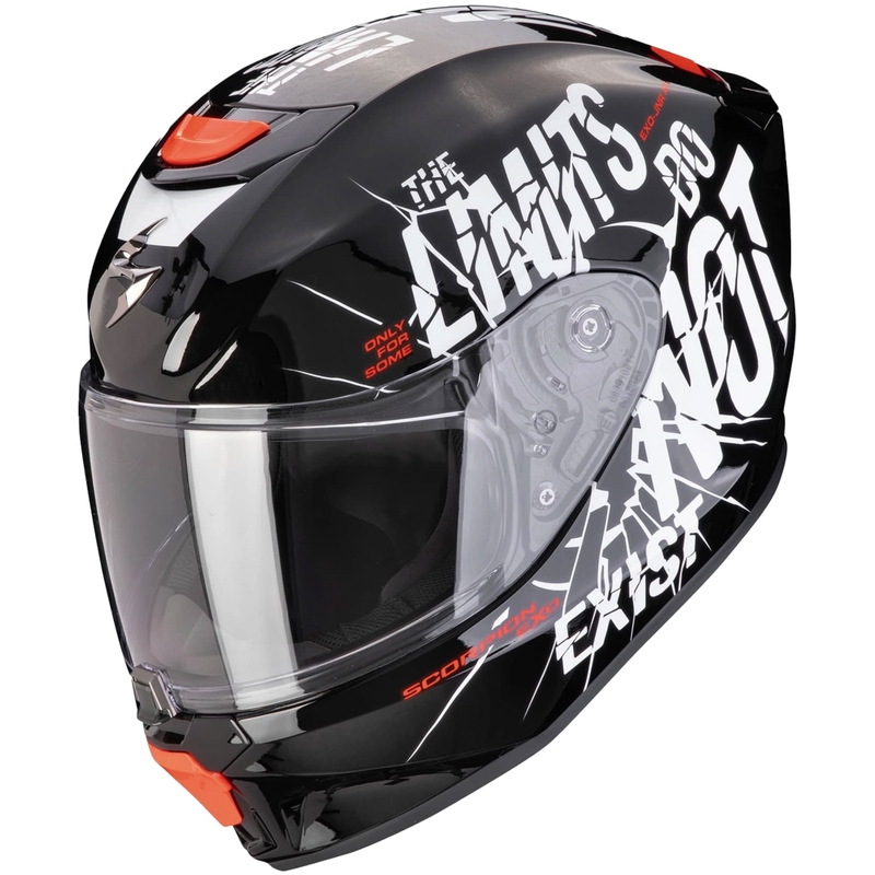 Kinder Motorradhelm Scorpion EXO-JNR AIR BOUM schwarz und weiß