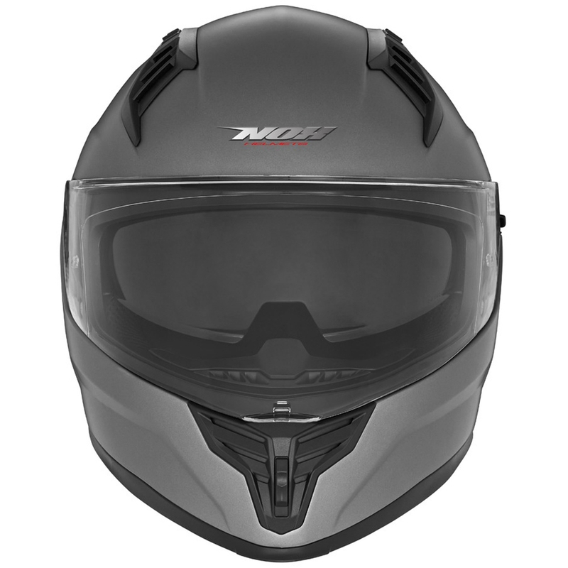 NOX N401 Integralhelm für Motorradfahrer, Titan matt