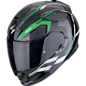 Scorpion EXO-491 KRYPTA Integralhelm Motorrad schwarz-grün-weiß
