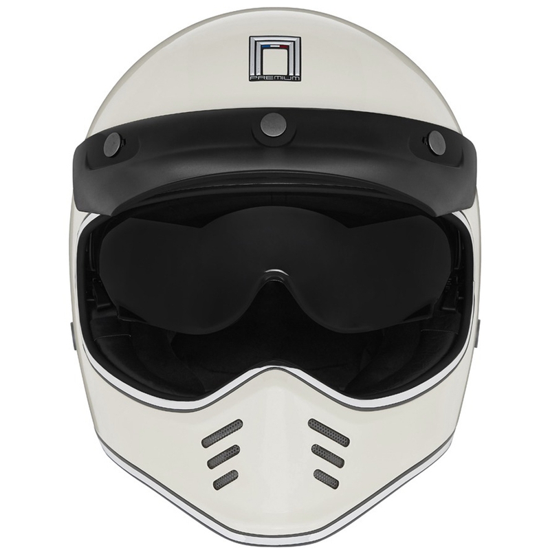 NOX PREMIUM SEVENTY II Integralhelm Motorrad elfenbeinweiß