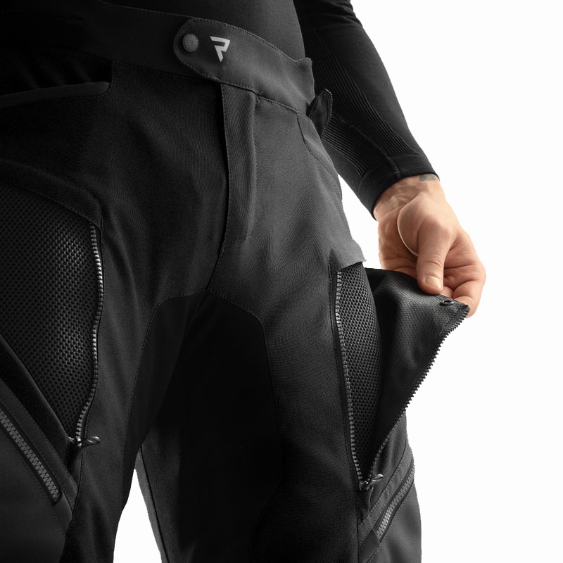 Rebelhorn Hardy 3.0 verlängerte Motorradhose schwarz