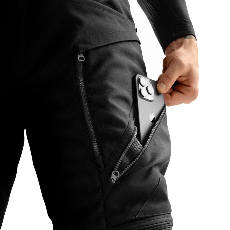 Rebelhorn Hardy 3.0 verlängerte Motorradhose schwarz
