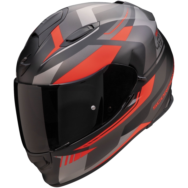 Scorpion EXO-491 Abilis Integralhelm Motorrad schwarz-grau-rot Ausverkauf
