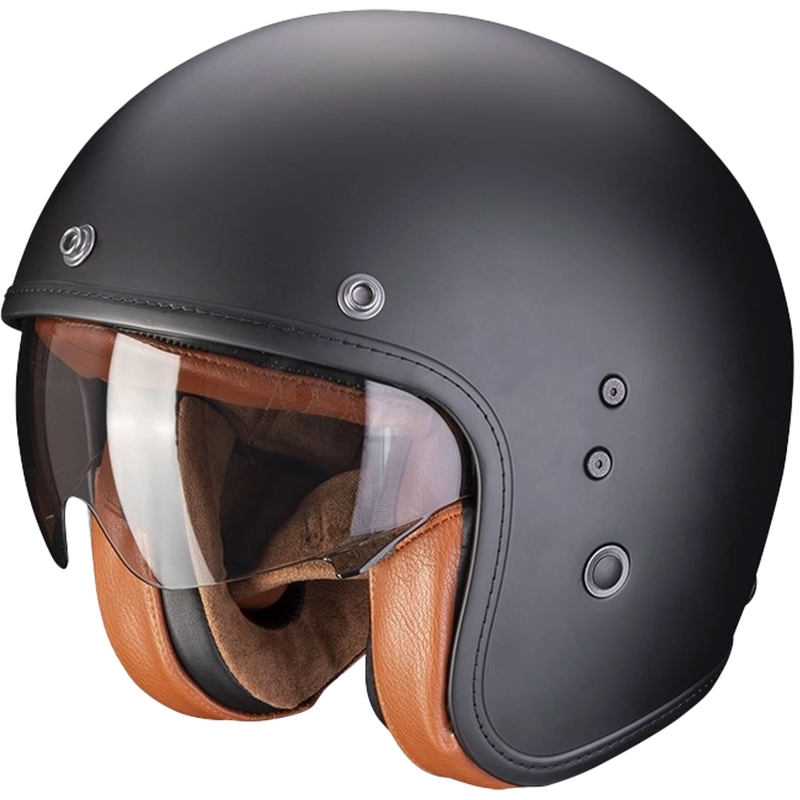 Offener Helm SCORPION BELFAST EVO LUXE schwarz matt