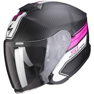 Offener Helm Skorpion EXO-S1 Cross-Ville schwarz-rosa