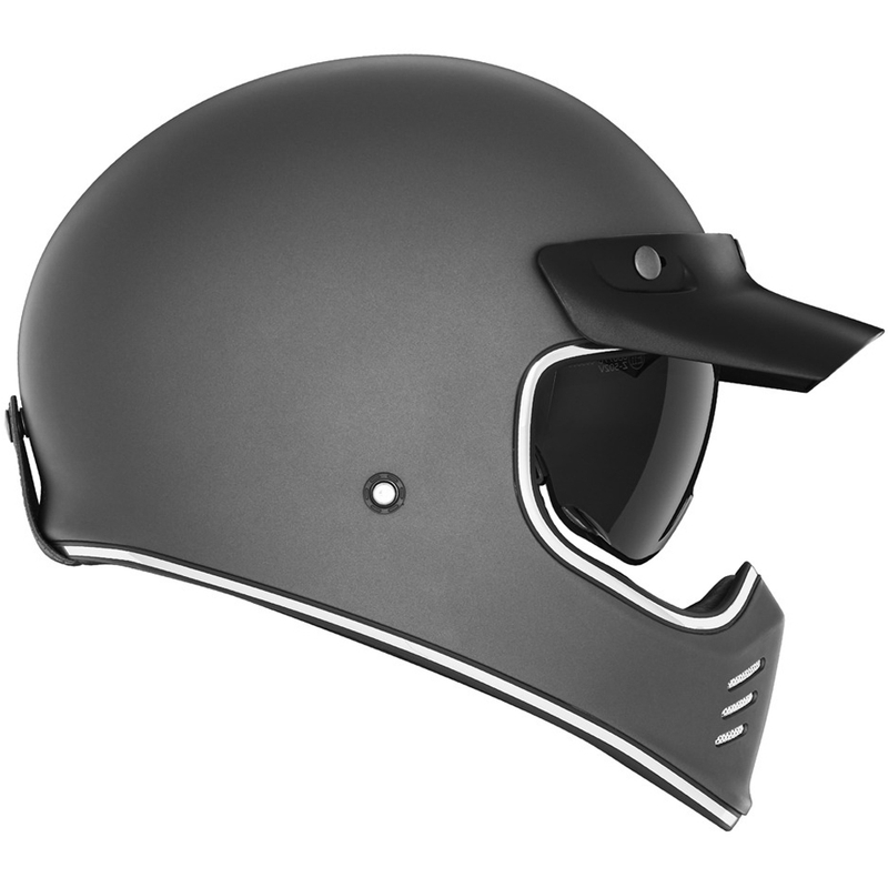 NOX PREMIUM SEVENTY II Integralhelm für Motorradfahrer, Titan