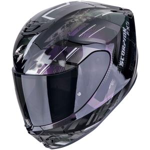 Integrierter Motorradhelm Scorpion EXO-391 CLUTTER schwarzes Chamäleon