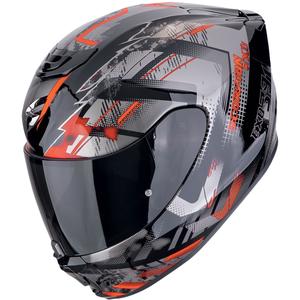 Integrierter Motorradhelm Scorpion EXO-391 CLUTTER schwarz-rot