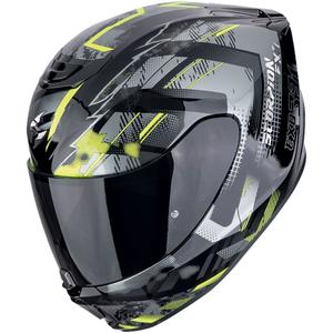 Integrierter Motorradhelm Scorpion EXO-391 CLUTTER schwarz-fluo gelb