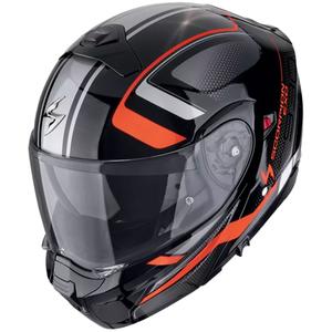 Modularer Motorradhelm Scorpion EXO-930 EVO ARDENS metallic schwarz-rot