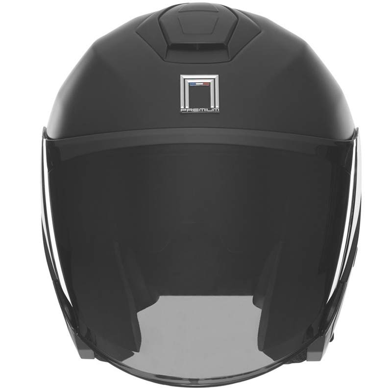 Offener Motorradhelm NOX PREMIUM SPY mattschwarz