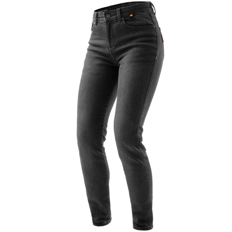 Damen Motorradjeans Rebelhorn Bronco verwaschen schwarz