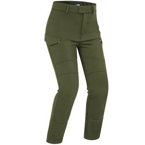 Damen Motorradjeans PMJ Sidney khaki