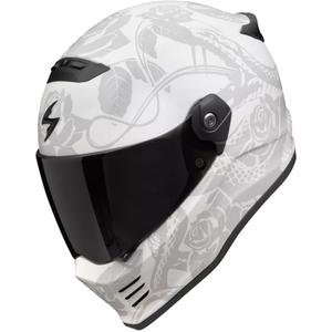 Integral Motorradhelm Scorpion Covert FX Dragon matt grau-silber