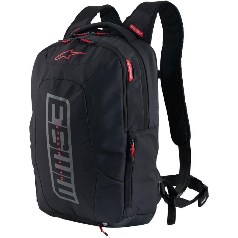 Rucksack Alpinestars City Hunter V2 MM93 schwarz-grau-rot