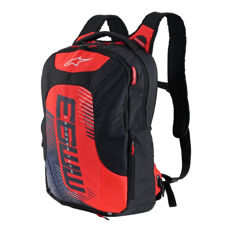Alpinestars City Hunter V2 MM93 Rucksack fluo rot-blau-schwarz-weiß