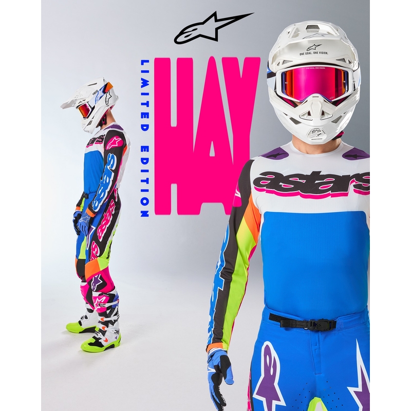 Alpinestars Supertech SX Motocross-Trikot limitierte Auflage HAY mehrfarbig