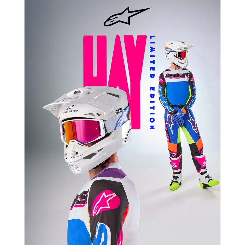 Alpinestars Supertech SX Motocross-Trikot limitierte Auflage HAY mehrfarbig