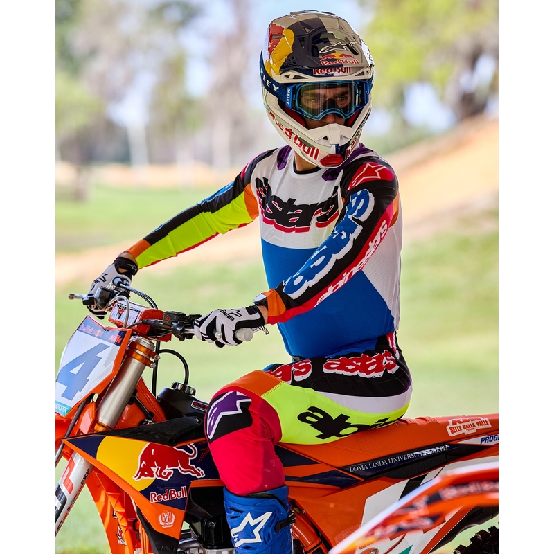 Alpinestars Supertech SX Motocross-Trikot limitierte Auflage HAY mehrfarbig