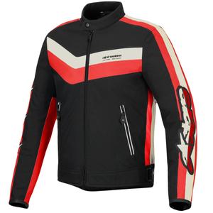 Wasserfeste Motorradjacke Alpinestars T-Dyno Schwarz-Rot-Beige