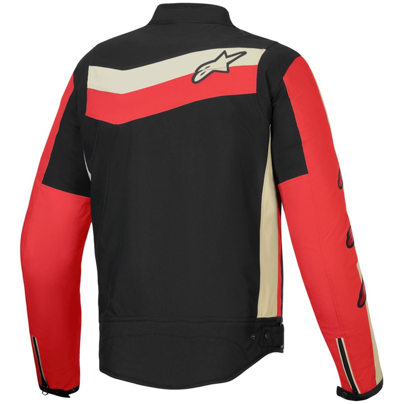 Wasserfeste Motorradjacke Alpinestars T-Dyno Schwarz-Rot-Beige