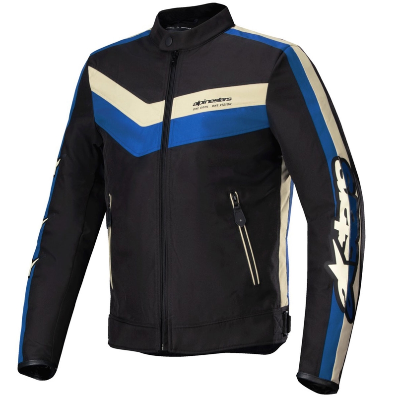 Alpinestars T-Dyno Water Resistant Motorradjacke schwarz-blau-beige