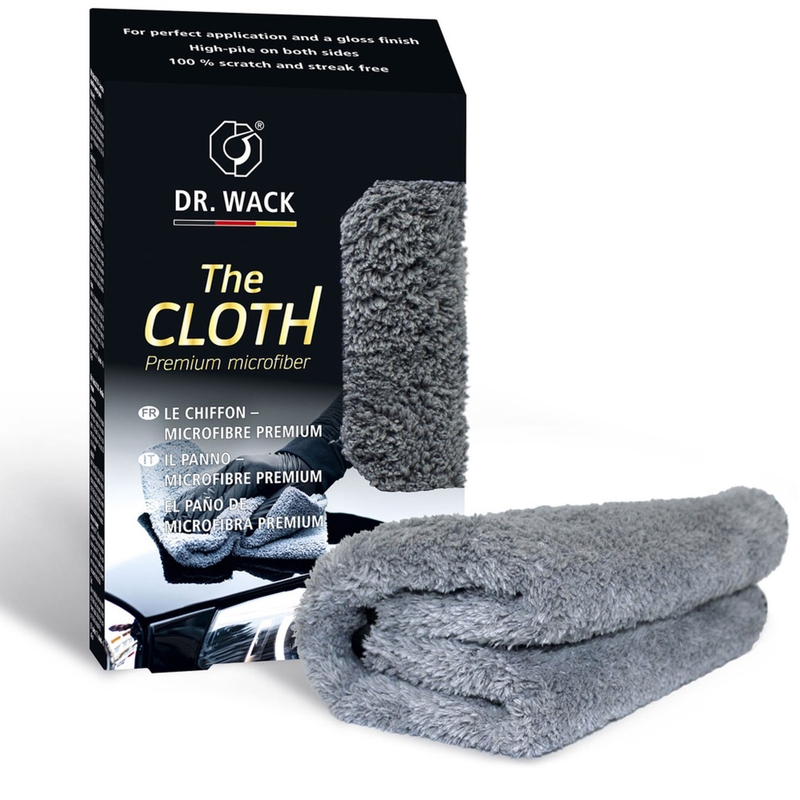 Dickes Premium-Tuch zum abschließenden Polieren Dr. Wack The Cloth grau