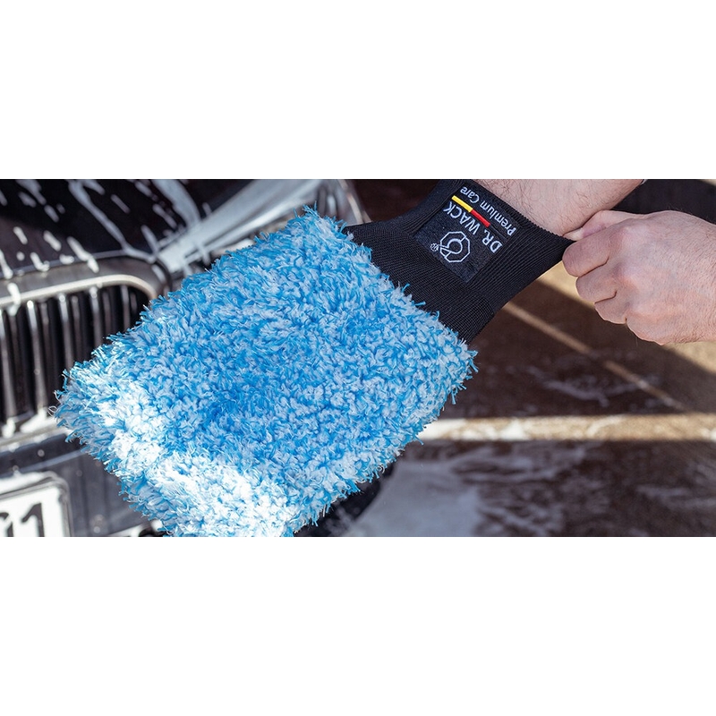 Mikrofaser-Waschhandschuhe Dr. Wack Waschhandschuh blau