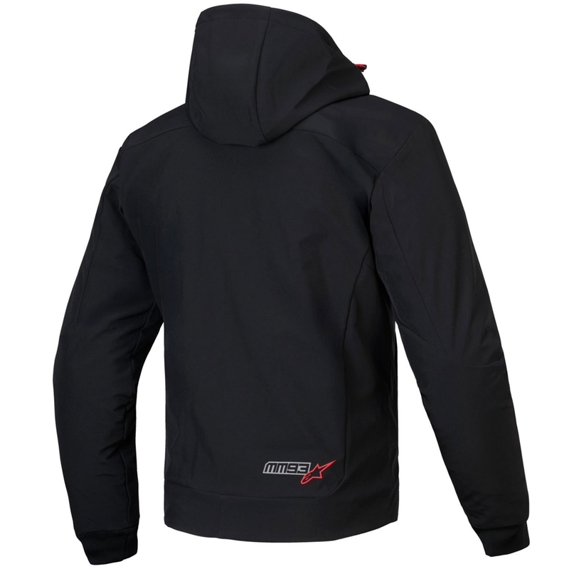 Alpinestars RADIUM TECH HOODIE MM93 Motorrad Sweatshirt schwarz-rot-grau