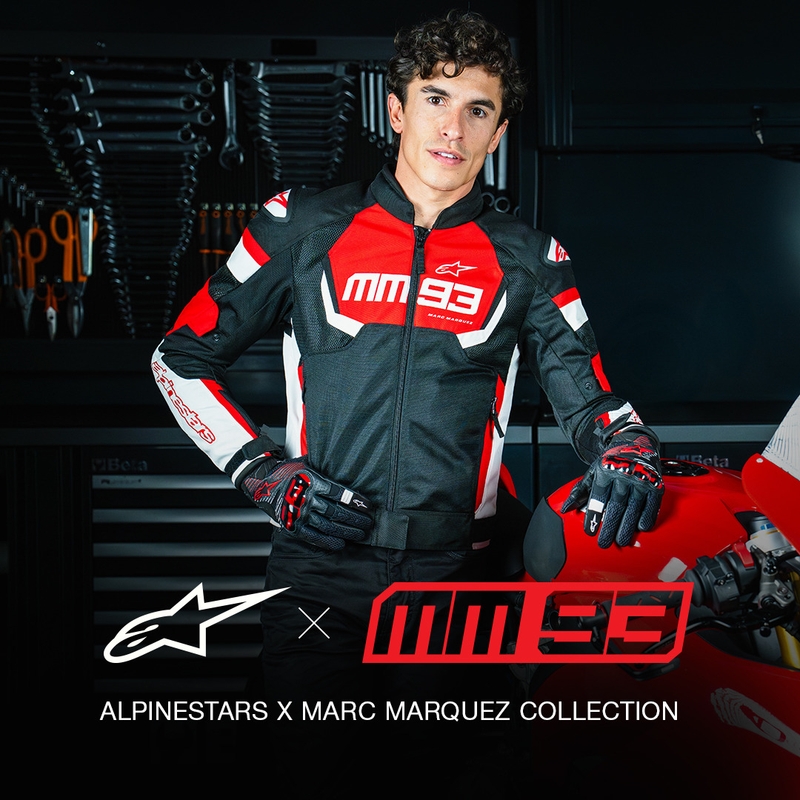 Alpinestars T-SPS Air V2 MM93 Motorradjacke Rot-Schwarz-Weiß Kollektion