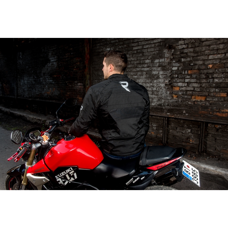 Motorradjacke Street Racer Definit schwarz Ausverkauf