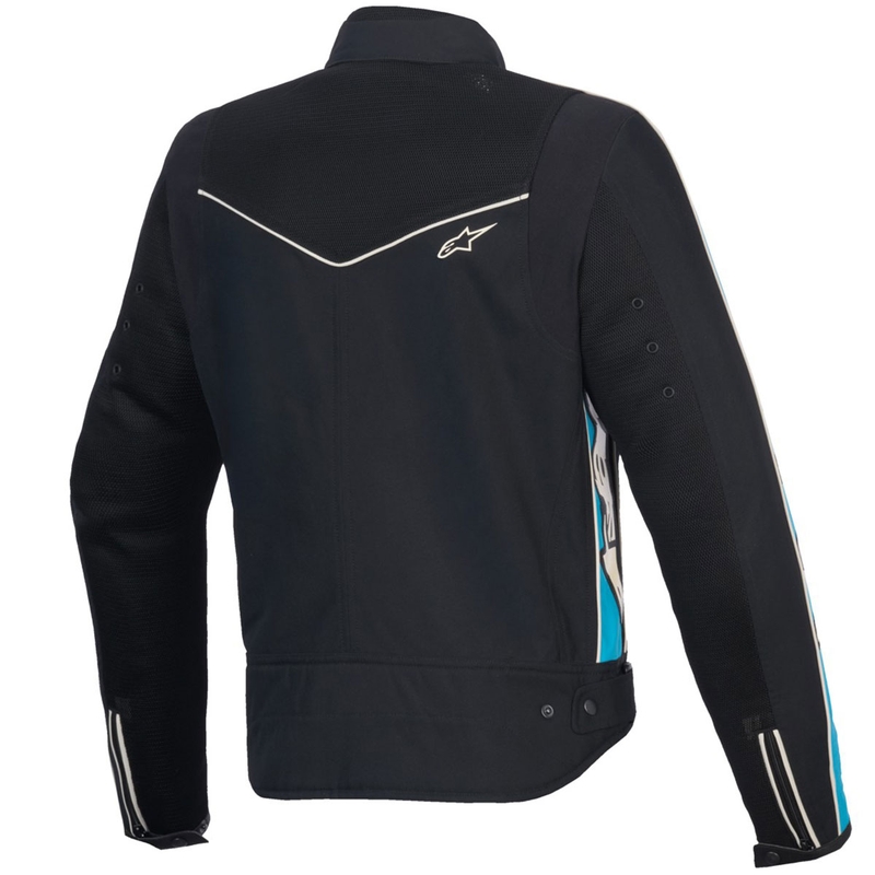 Alpinestars STELLA T-DYNO AIR Damen Motorradjacke Schwarz-Hellblau-Beige