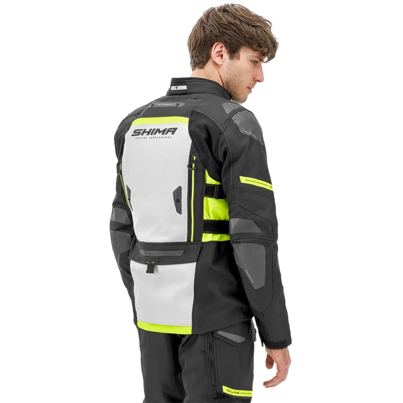 Motorradjacke Shima Dune fluo gelb