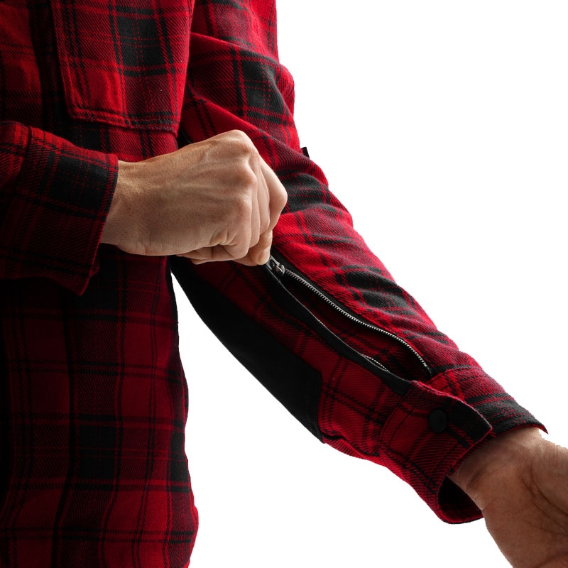 Rebelhorn Shifter Motorradhemd schwarz-rot