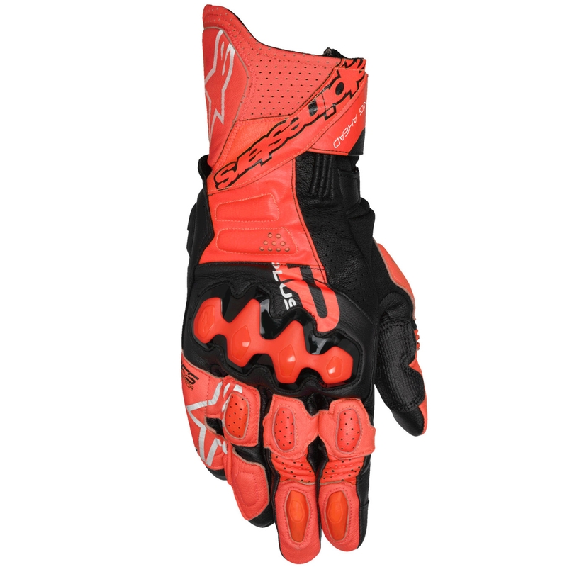 Alpinestars GP Plus R V3 Motorradhandschuhe rot-fluo rot-schwarz
