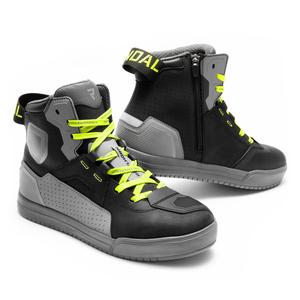 Motorradstiefel Rebelhorn Vandal II schwarz-grau-fluo gelb