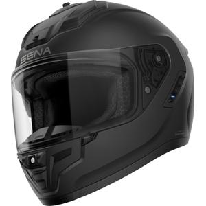 SENA Integralhelm für Motorradfahrer mit Phantom Headset, schwarz