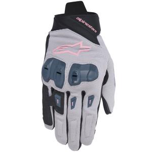 Alpinestars STELLA SP X 1 Damen Motorradhandschuhe grau-schwarz-dunkelgrau-pink