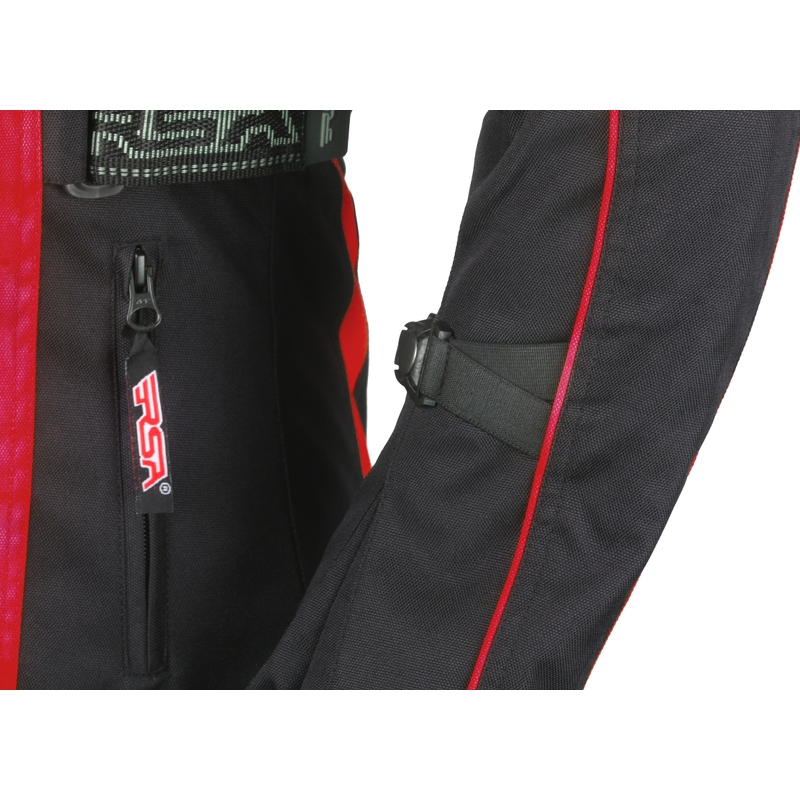 Damen Motorradjacke RSA SW-01 schwarz-rot Ausverkauf