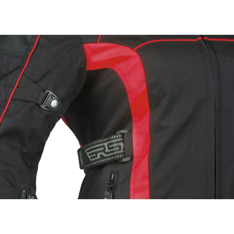 Damen Motorradjacke RSA SW-01 schwarz-rot Ausverkauf