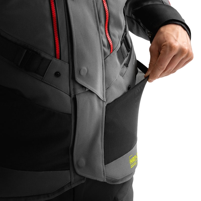 Rebelhorn Hardy 3.0 Motorradjacke anthrazit-grau-gelb