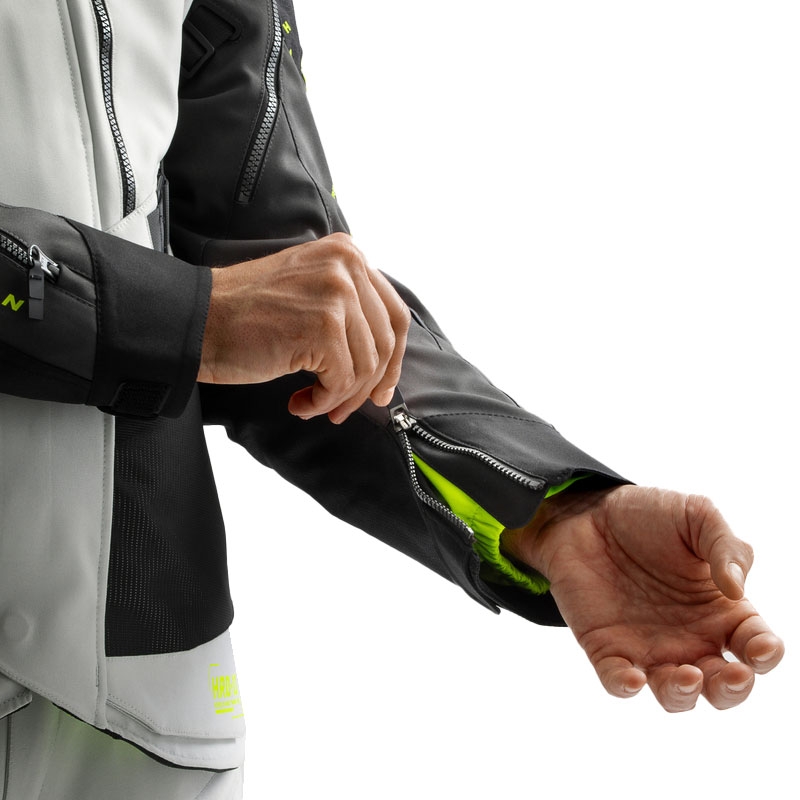 Rebelhorn Hardy 3.0 Motorradjacke schwarz-grau-fluogelb
