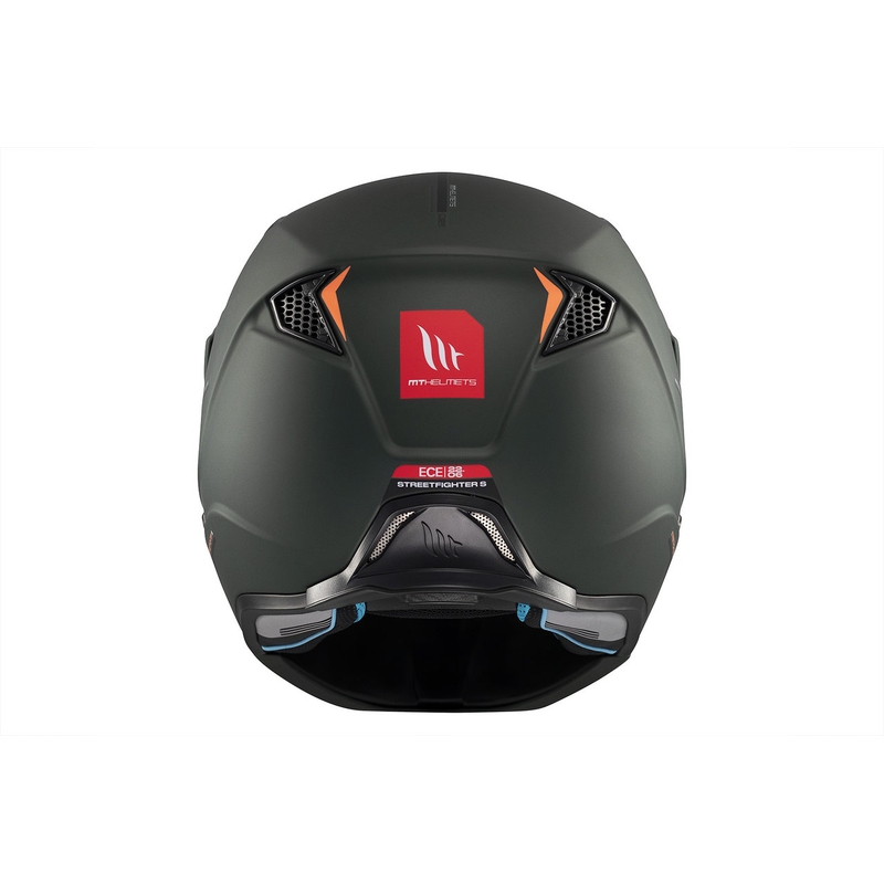 Jethelm mit Maske MT Streetfighter SV S Solid A6 mattgrün mit Iridium-Visier