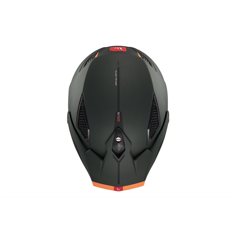 Jethelm mit Maske MT Streetfighter SV S Solid A6 mattgrün mit Iridium-Visier