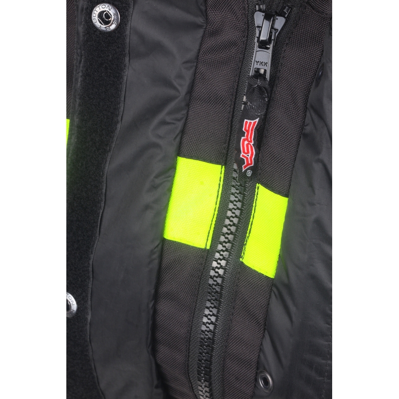 Damen Motorradjacke RSA Gun schwarz-fluo gelb Ausverkauf