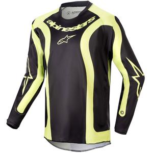 Motocross Jersey Alpinestars Racer Lurv Kinder Schwarz-Neongelb