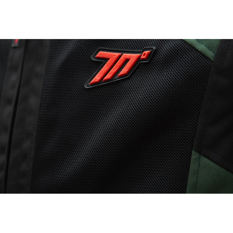 Seventy Degrees SD-JT66 Sahara Khaki Red Motorradjacke