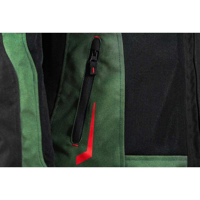 Seventy Degrees SD-JT66 Sahara Khaki Red Motorradjacke